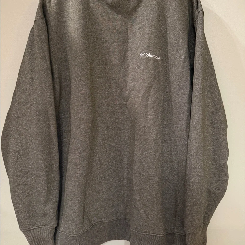 Columbia Men’s Fleece Crewneck Sweatshirt - Grey/Green